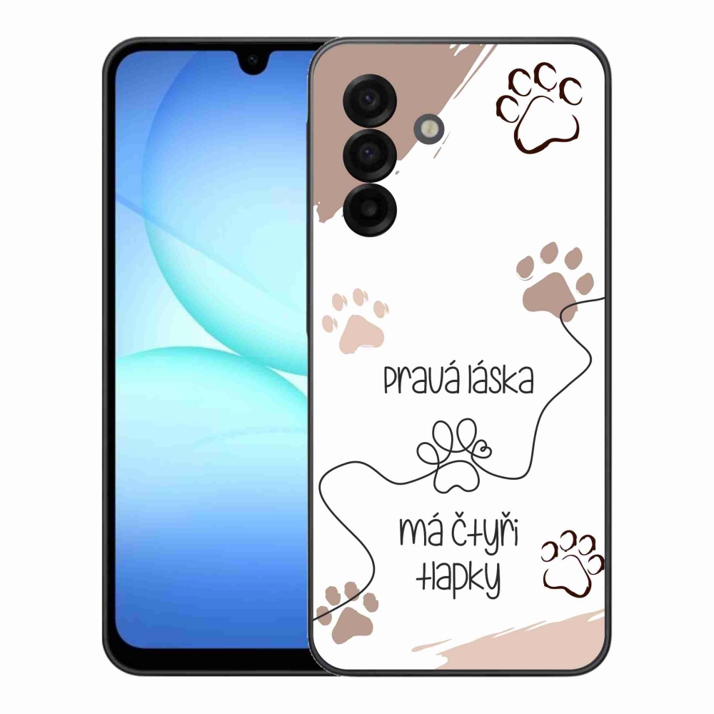 Gélový kryt mmCase na Samsung Galaxy A17 4G/5G - psí motív 1 biele pozadie