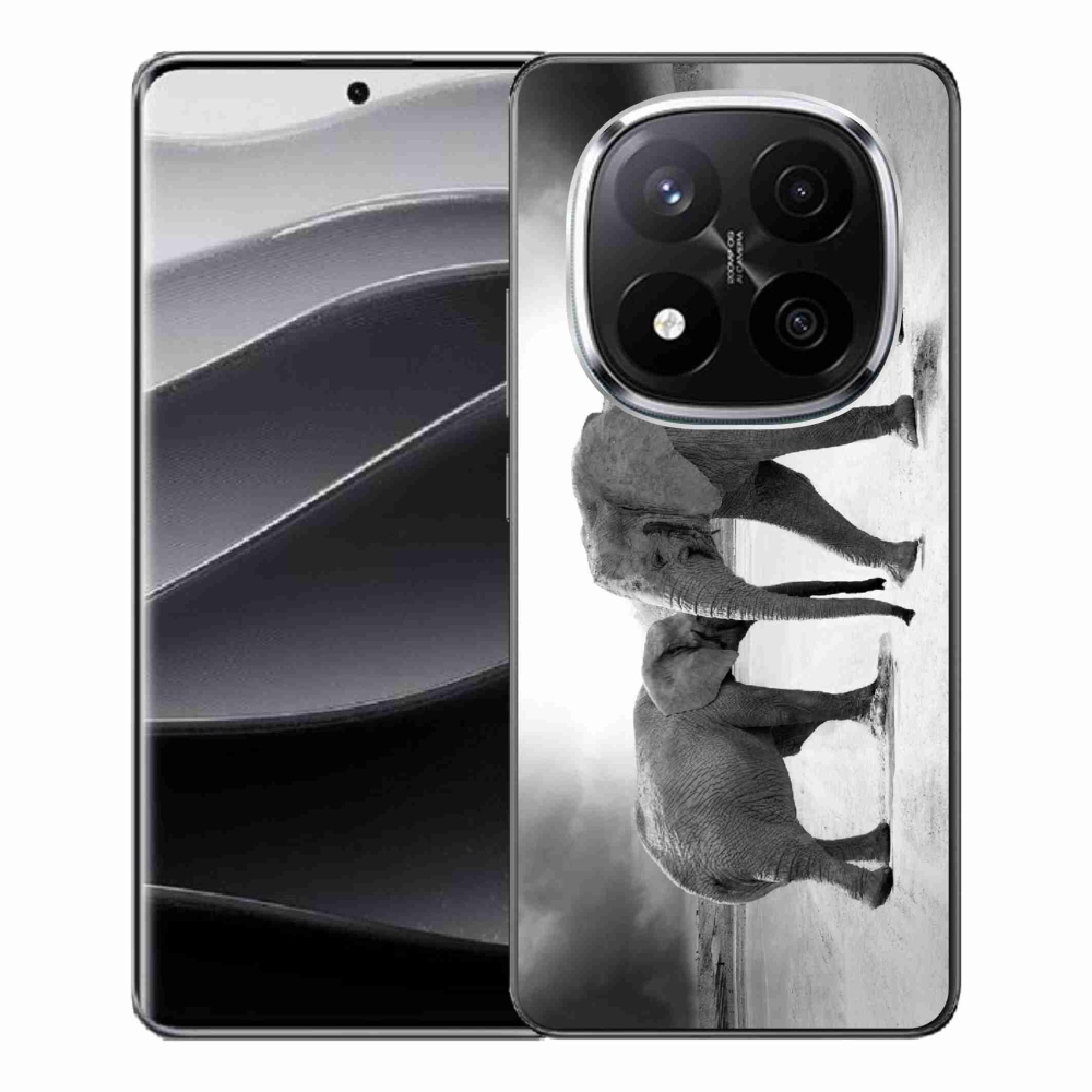 Gélový kryt mmCase na Xiaomi Redmi Note 14 Pro+ 5G - čiernobieli slony
