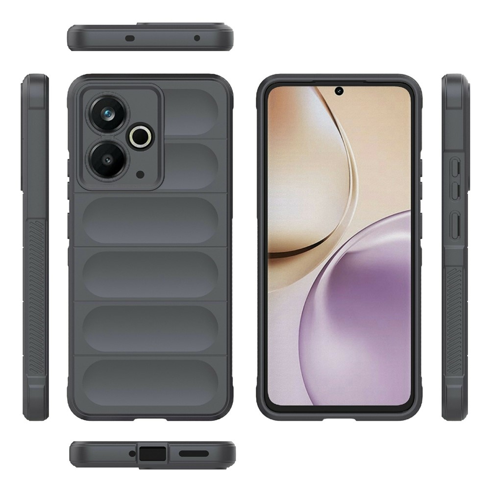 Rugg odolný gélový obal na Realme 14T 5G - tmavosivý