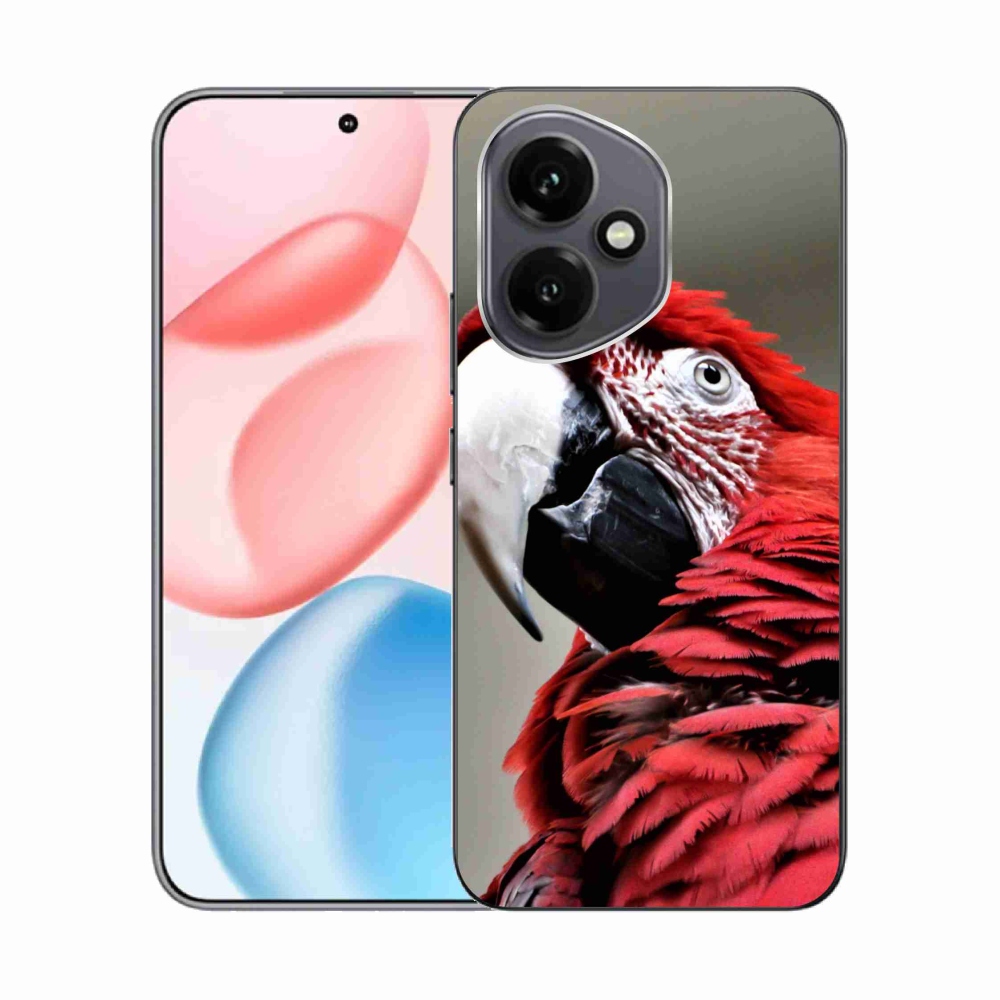 Gélový kryt mmCase na Honor 400 - papagáj ara červený