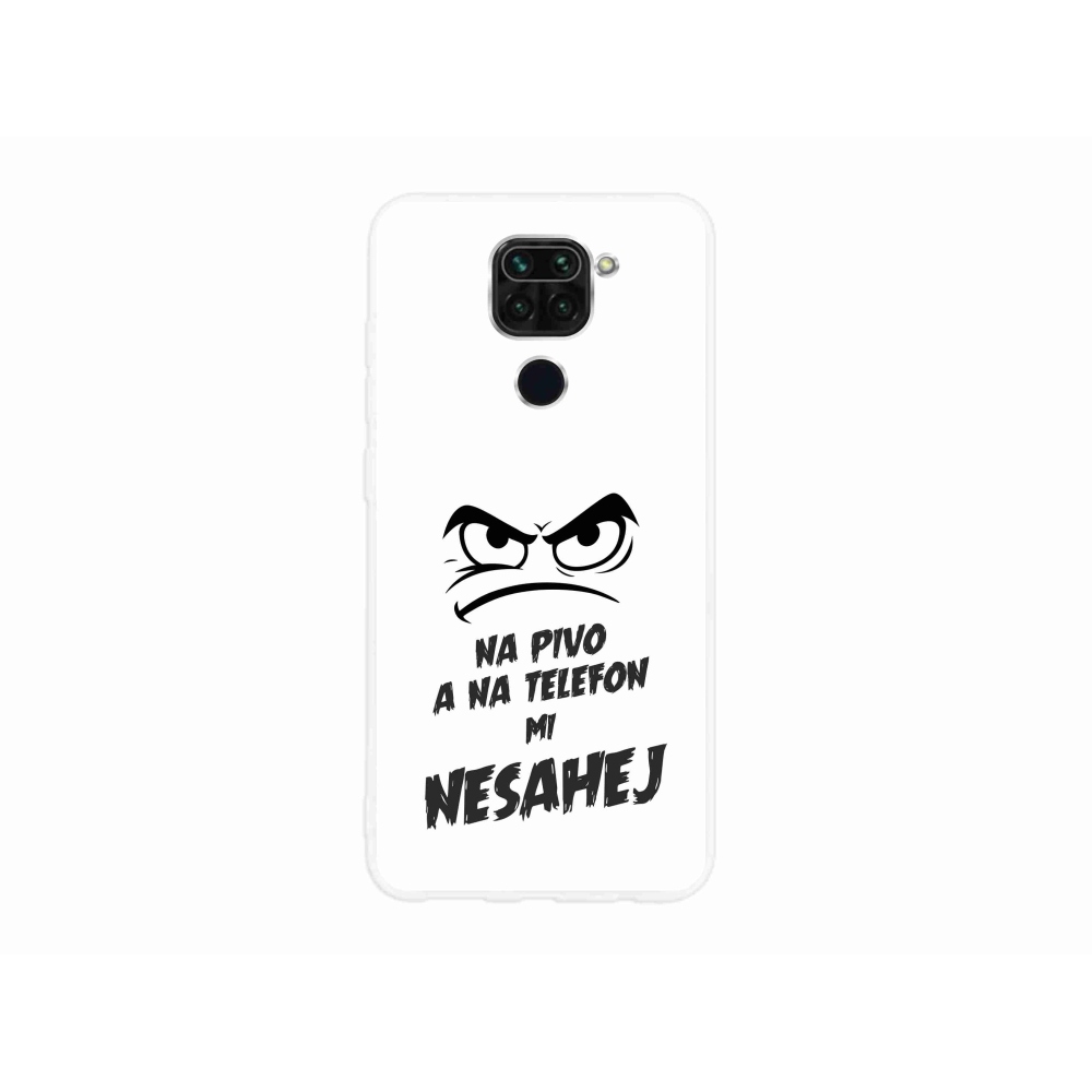 Gélový kryt mmCase na Xiaomi Redmi Note 9 - pivný motív 2 biele pozadie