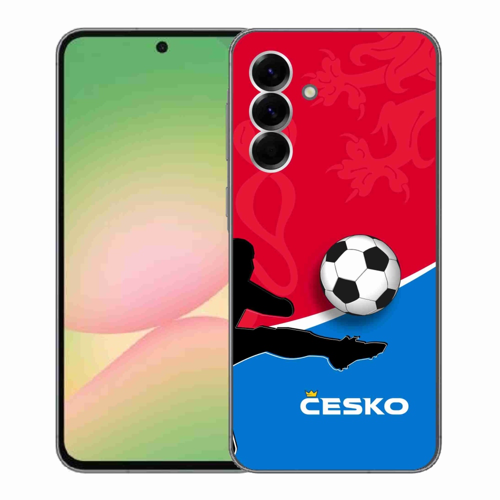 Gélový kryt mmCase na Samsung Galaxy A56 5G - futbal Česko 2