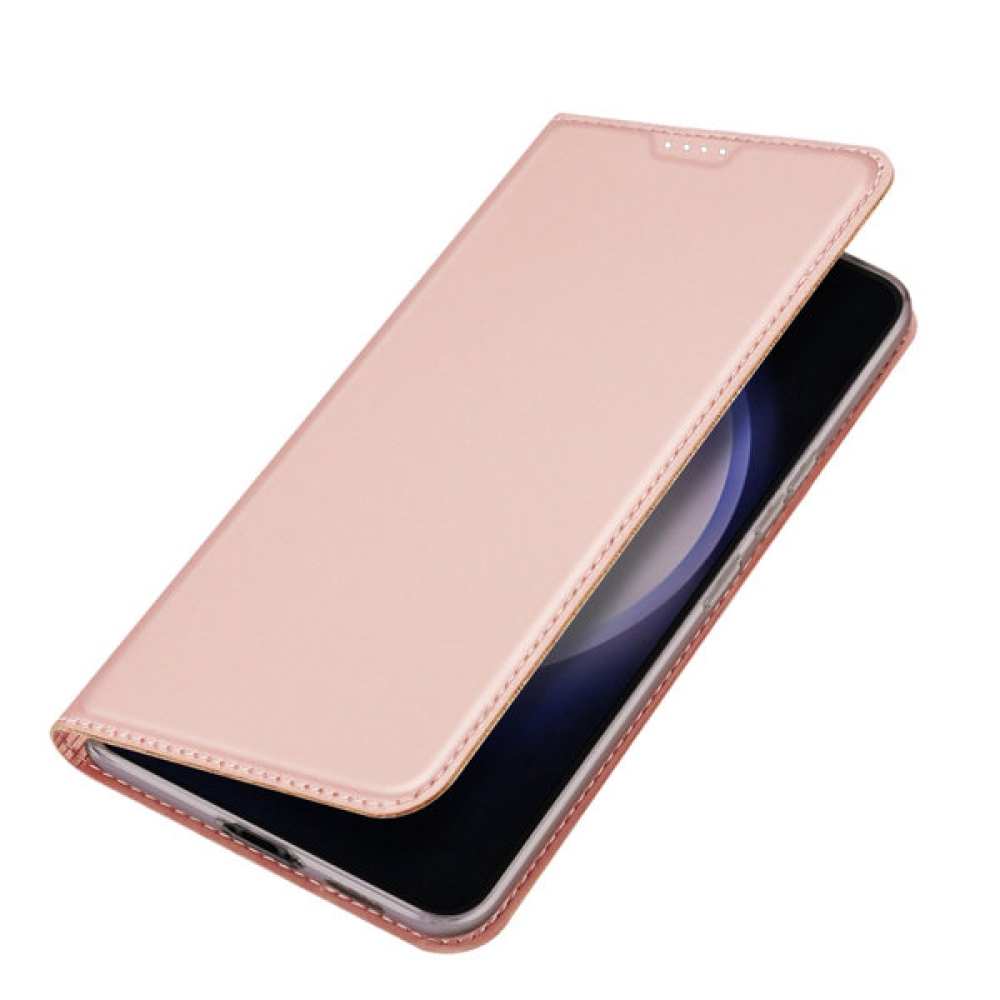 DUX knižkové púzdro na Samsung Galaxy S23 FE - ružovozlaté