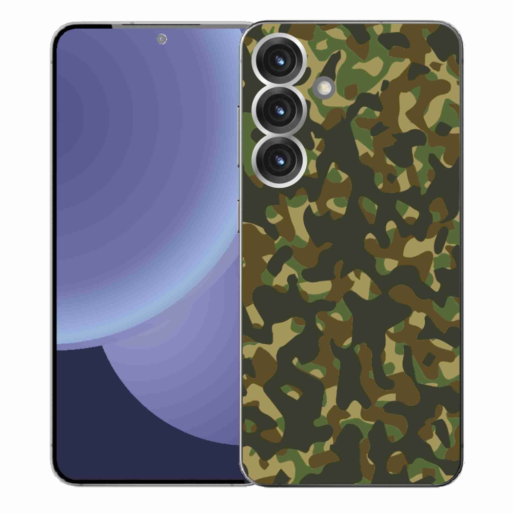 Gélový kryt mmCase na Samsung Galaxy S25+ - maskáčový vzor 1