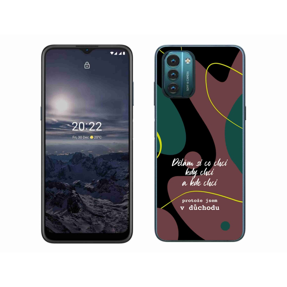 Gélový kryt mmCase na Nokia G11/G21 - vtipný text 10 čierne pozadie