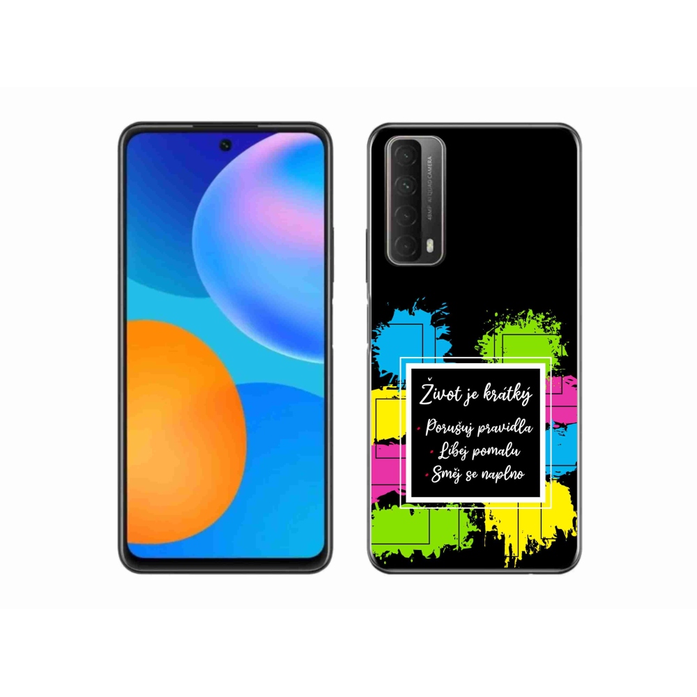 Gélový kryt mmCase na Huawei P Smart (2021) - citát 5 čierne pozadie