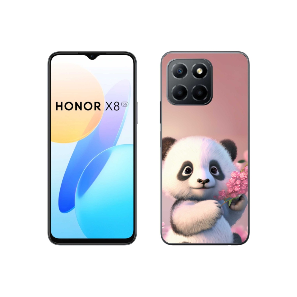 Gélový kryt mmCase na Honor X8 5G/70 Lite 5G - roztomilá panda