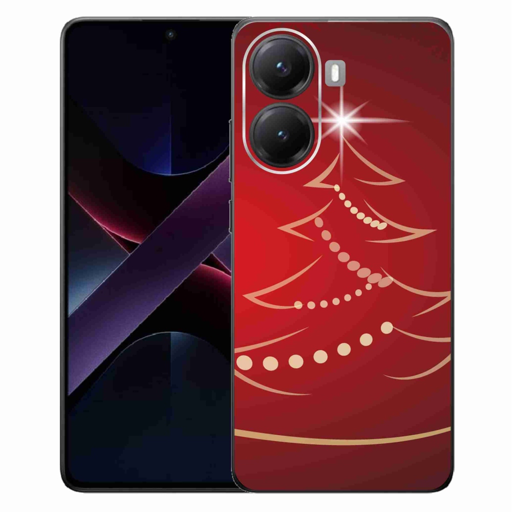 Gélový kryt mmCase na Xiaomi Poco X7 Pro 5G - kreslený vianočný stromček