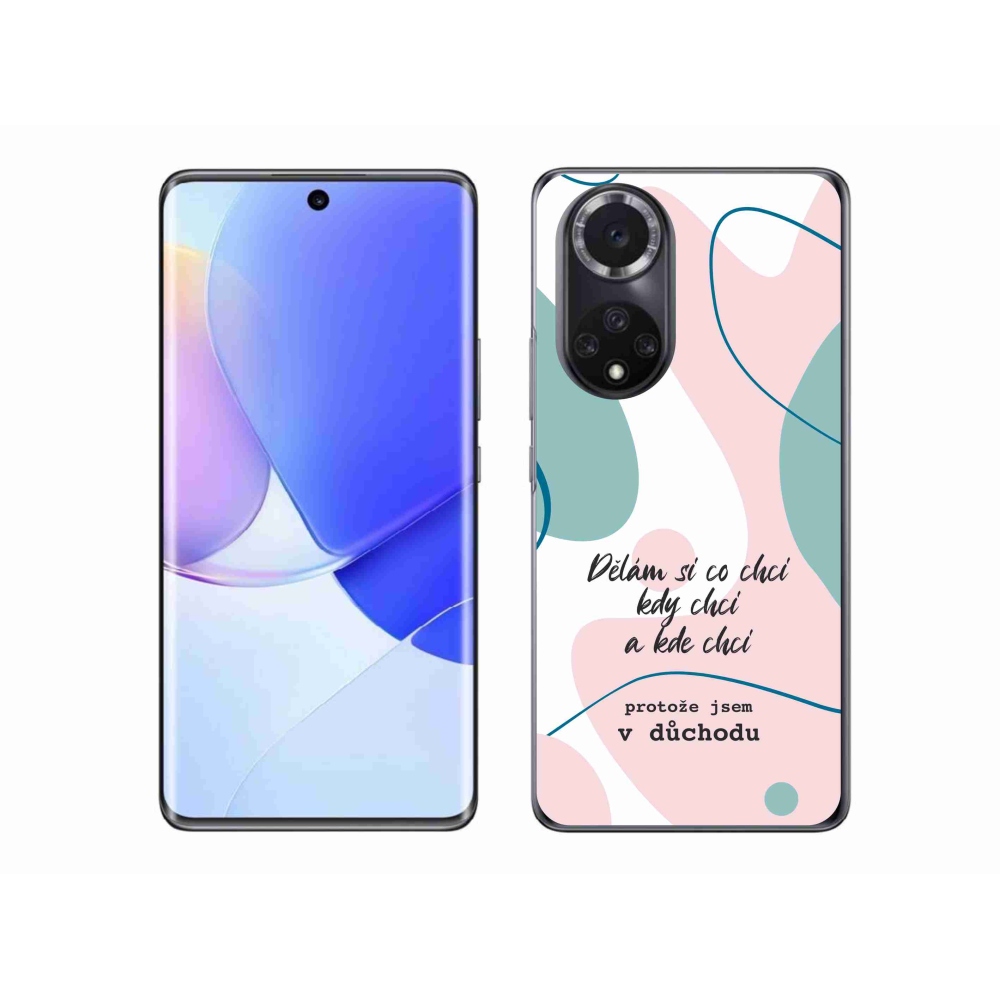 Gélový kryt mmCase na Huawei Nova 9 - vtipný text 10 biele pozadie