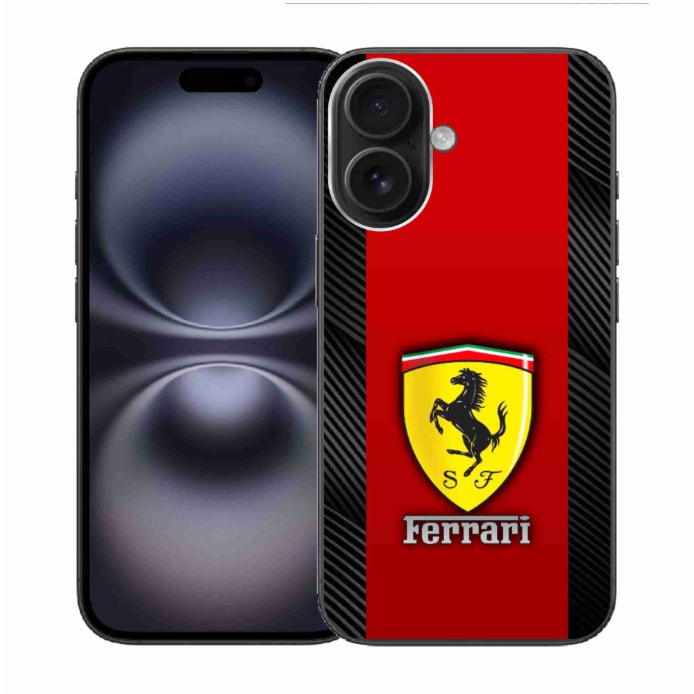 Gélový kryt mmCase na iPhone 16 - ferrari