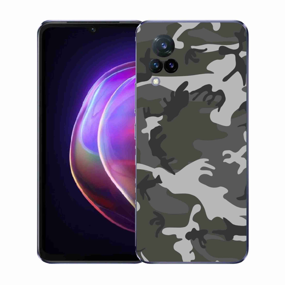 Gélový kryt mmCase na Vivo V21 4G/5G - maskáčový vzor