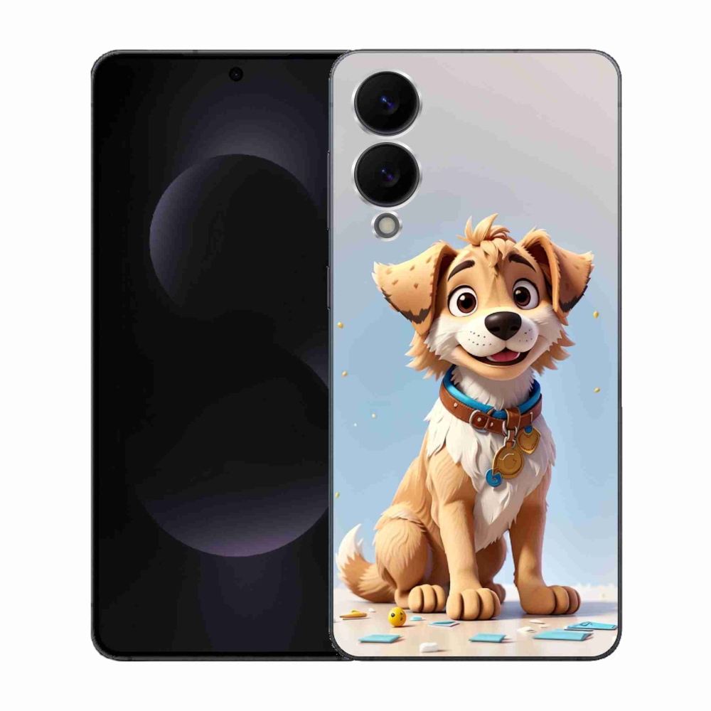 Gélový kryt mmCase na Samsung Galaxy S25 Edge - kreslené šteňa
