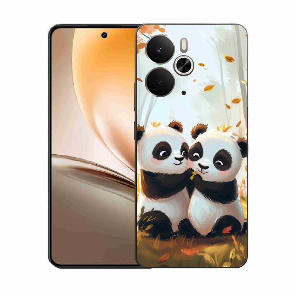 Gélový kryt mmCase na Realme 14 5G - pandy