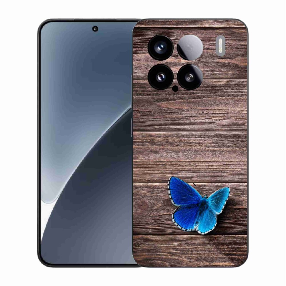Gélový kryt mmCase na Xiaomi 15 - modrý motýľ 1