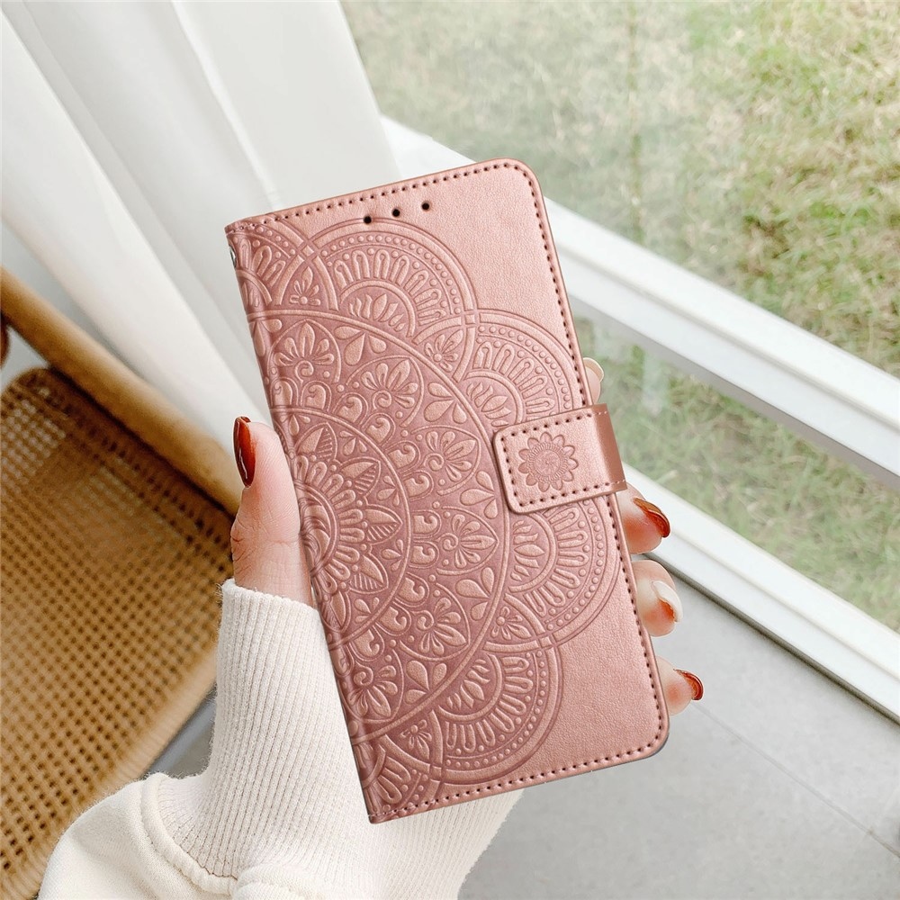 Mandala knižkové púzdro na Xiaomi 15T Pro - ružovozlaté