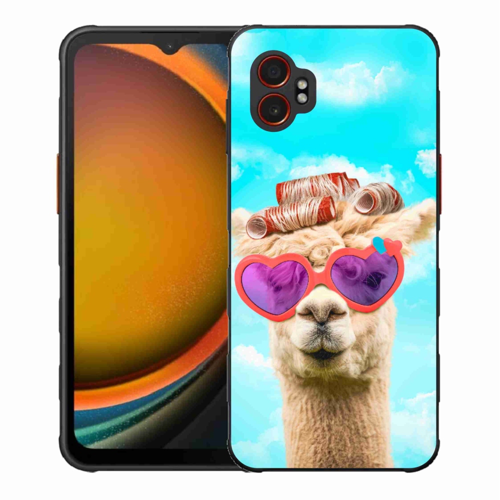 Gélový kryt mmCase na Samsung Galaxy Xcover 7 Pro - lama s okuliarmi