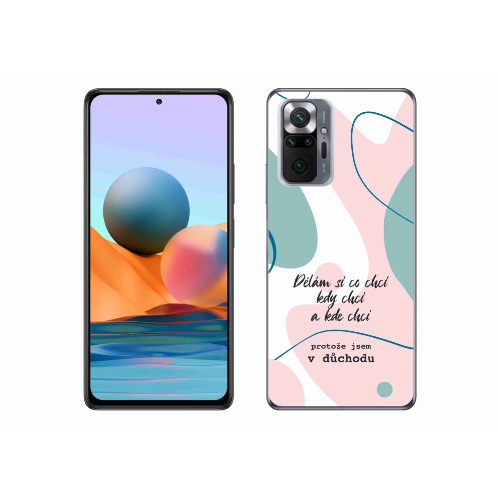 Gélový kryt mmCase na Xiaomi Redmi Note 10 Pro - vtipný text 10 biele pozadie
