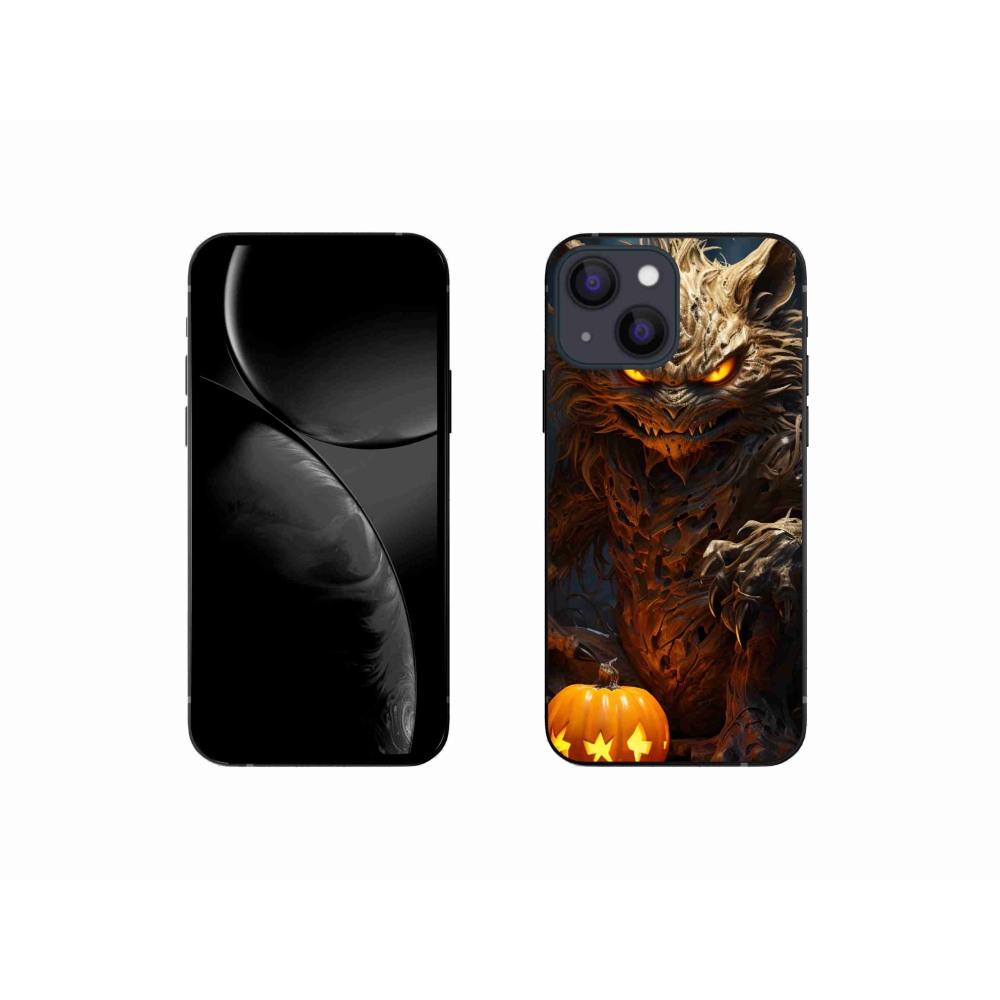 Gélový kryt mmCase na iPhone 13 mini - halloweenska príšera