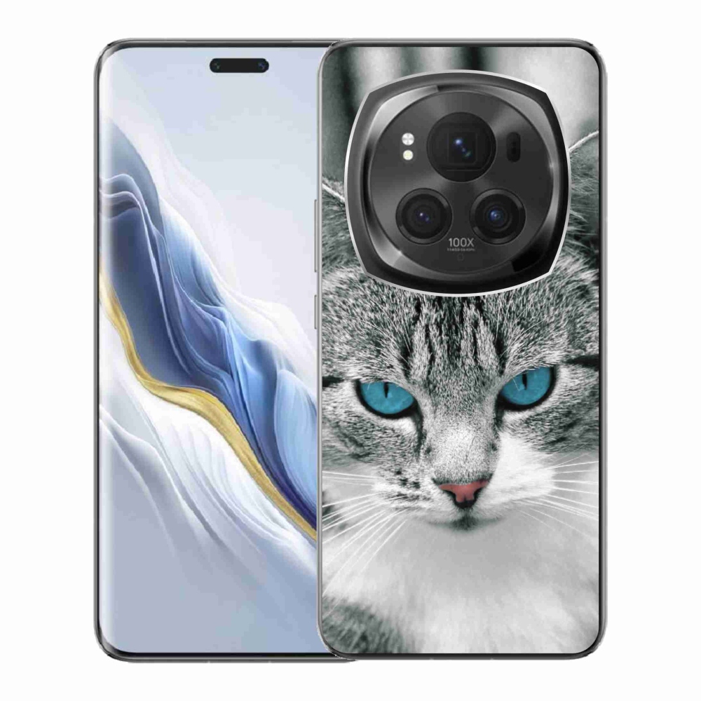 Gélový kryt mmCase na Honor Magic 6 Pro 5G - mačacie pohľad 1