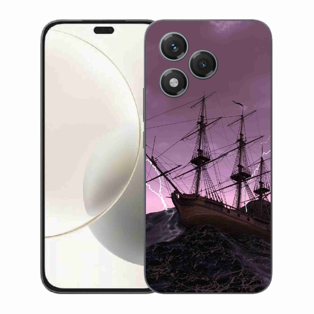 Gélový kryt mmCase na Honor 400 Lite - loď v búrke