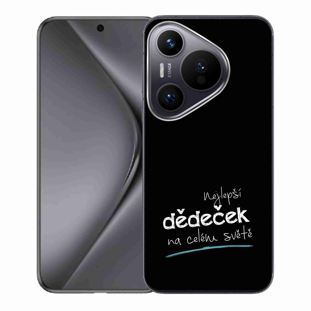 Gélový kryt mmCase na Huawei Pura 70 - najlepší dedko 3 čierne pozadie
