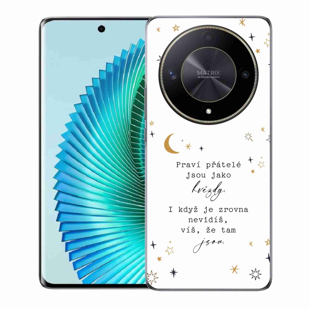 Gélový kryt mmCase na Honor Magic 6 Lite 5G - citát 6 biele pozadie