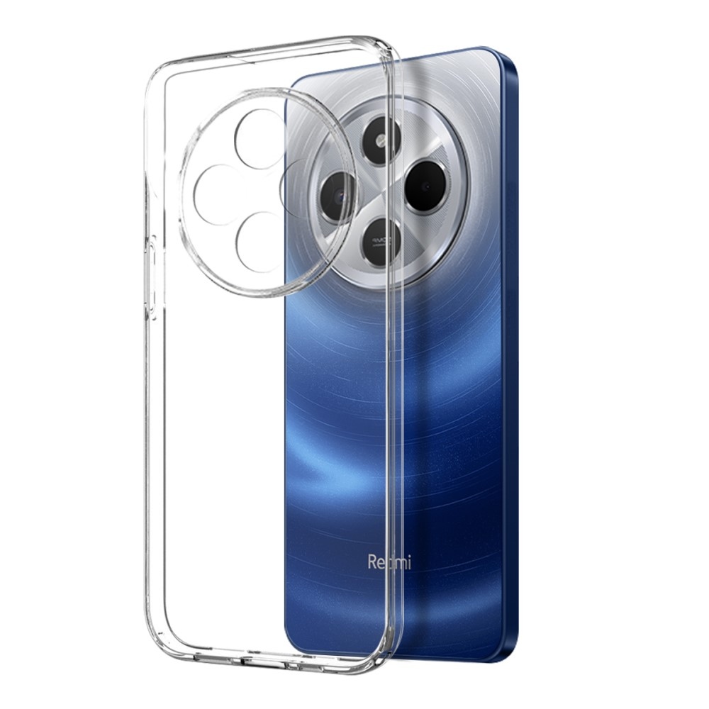 NORTHJO priehľadný gélový obal + tvrdené sklo na Xiaomi Redmi 14C/Poco C75 - priehľadný