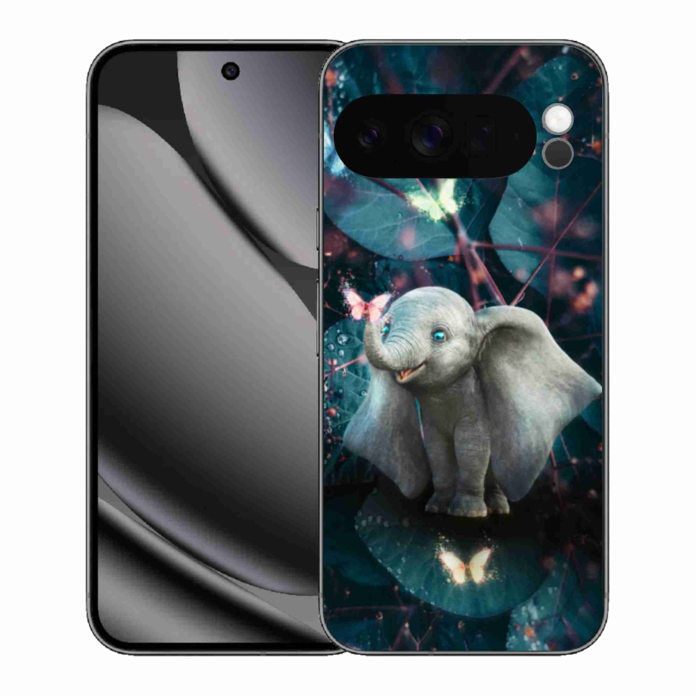 Gélový kryt mmCase na Google Pixel 10 Pro XL - roztomilý slon