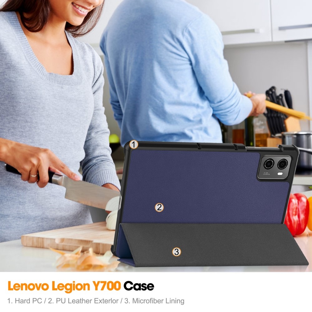 Cases chytré zatváracie púzdro na tablet Lenovo Legion Tab 8.8 (2. Gen.) - tmavomodré