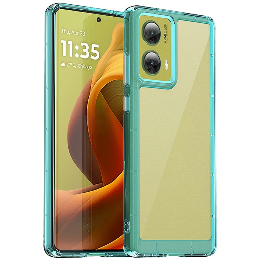 Gélový obal s pevným chrbtom na Motorola Moto G85 5G - svetlomodrý