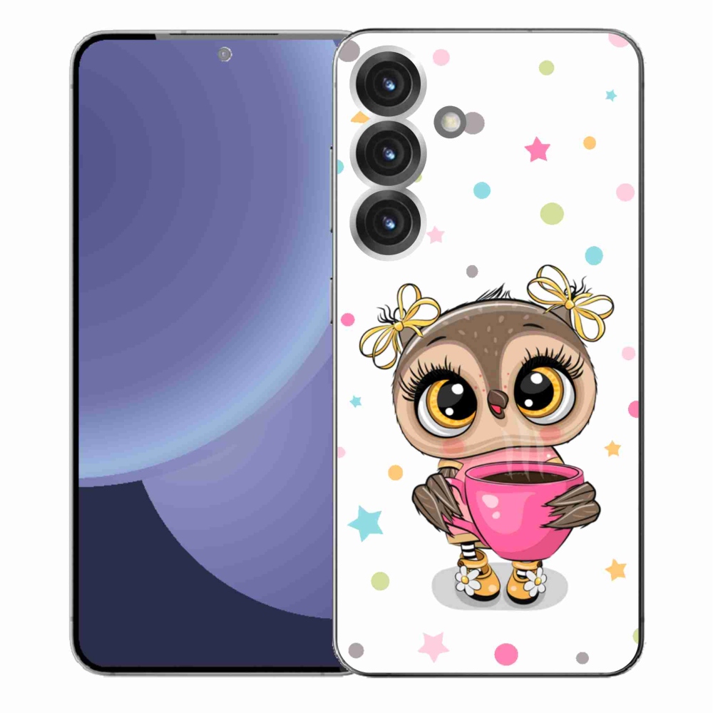 Gélový kryt mmCase na Samsung Galaxy S25+ - kreslená sovička