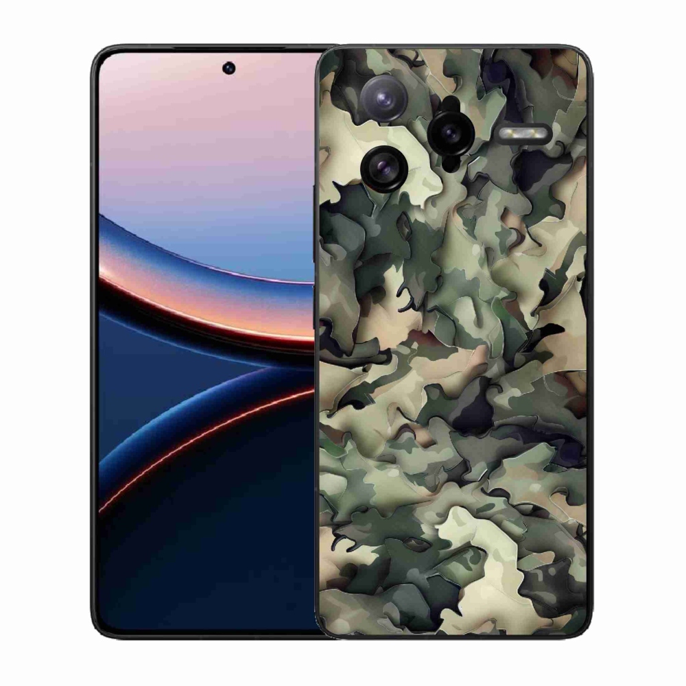 Gélový kryt mmCase na Xiaomi Poco F7 Ultra - maskáčový vzor 9