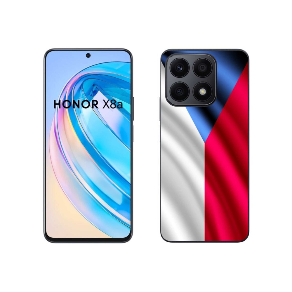 Gélový kryt mmCase na mobil Honor X8a - česká vlajka