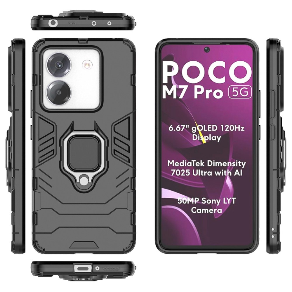 Guardy odolný kryt na Xiaomi Poco M7 Pro 5G - čierny