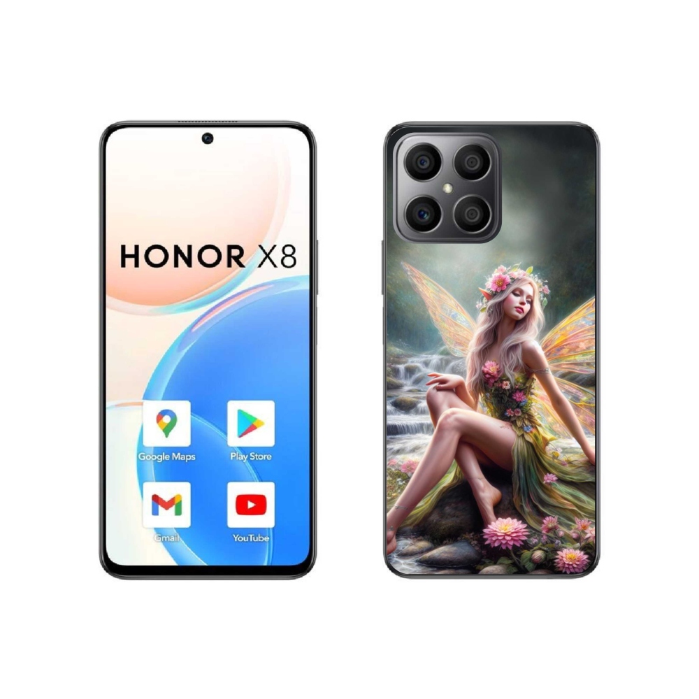 Gélový kryt mmCase na Honor X8 4G - motýlia žena 1