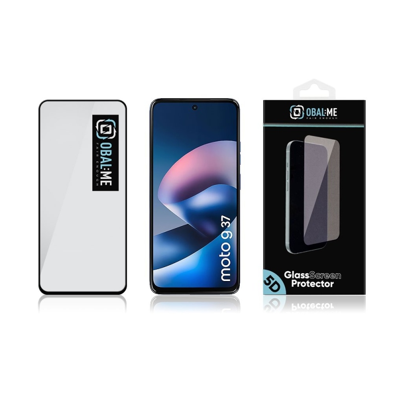 OBAL:ME 5D tvrdené sklo pre Motorola G37, čierne 