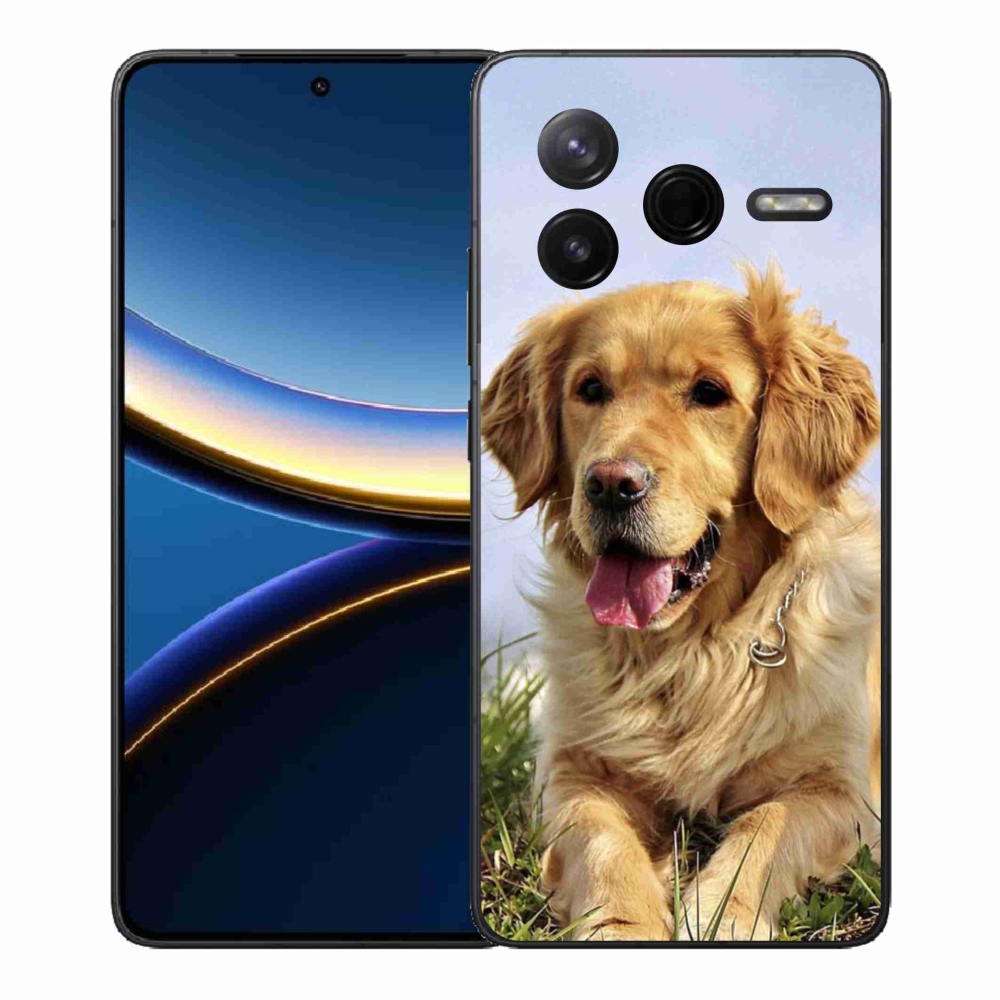 Gélový kryt mmCase na Xiaomi Poco F7 Pro - zlatý retriever