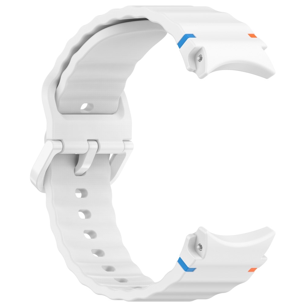 Various silikónový remienok na Samsung Galaxy Watch FE/Watch7 44mm/40mm - biely