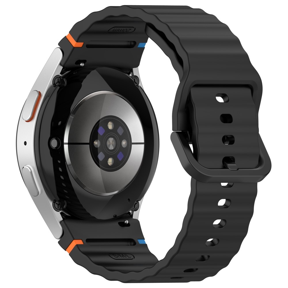 Various silikónový remienok na Samsung Galaxy Watch FE/Watch7 44mm/40mm - čierny