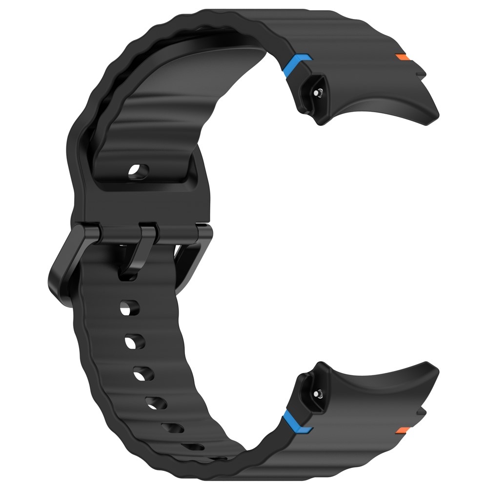 Various silikónový remienok na Samsung Galaxy Watch FE/Watch7 44mm/40mm - čierny