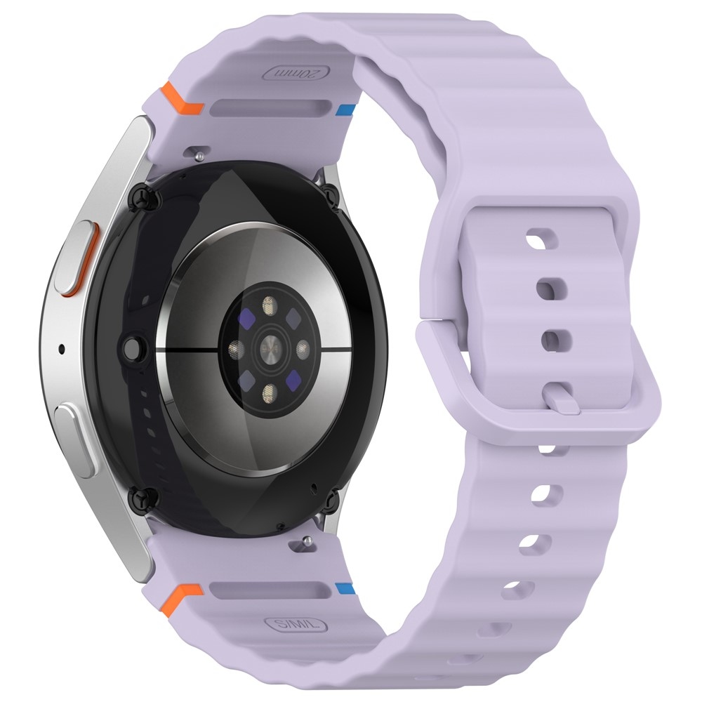 Various silikónový remienok na Samsung Galaxy Watch FE/Watch7 44mm/40mm - fialový