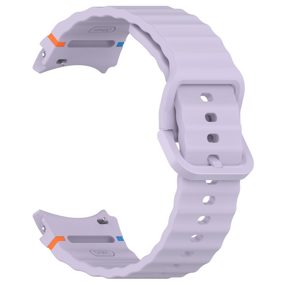 Various silikónový remienok na Samsung Galaxy Watch FE/Watch7 44mm/40mm - fialový