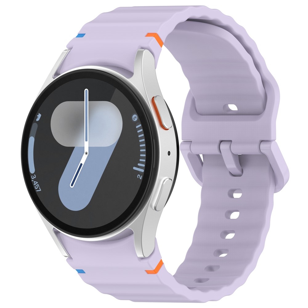 Various silikónový remienok na Samsung Galaxy Watch FE/Watch7 44mm/40mm - fialový