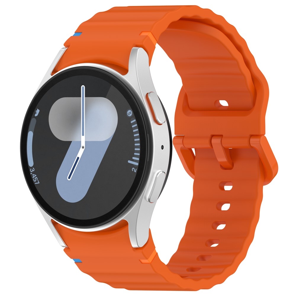 Various silikónový remienok na Samsung Galaxy Watch FE/Watch7 44mm/40mm - oranžový