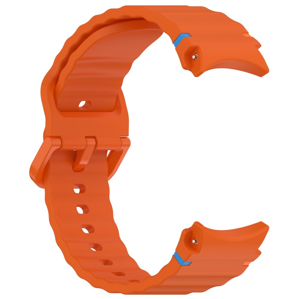 Various silikónový remienok na Samsung Galaxy Watch FE/Watch7 44mm/40mm - oranžový
