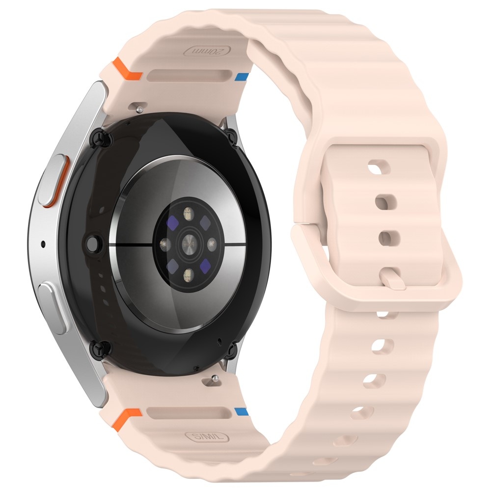 Various silikónový remienok na Samsung Galaxy Watch FE/Watch7 44mm/40mm - ružový