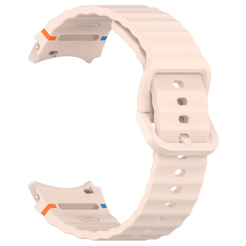 Various silikónový remienok na Samsung Galaxy Watch FE/Watch7 44mm/40mm - ružový