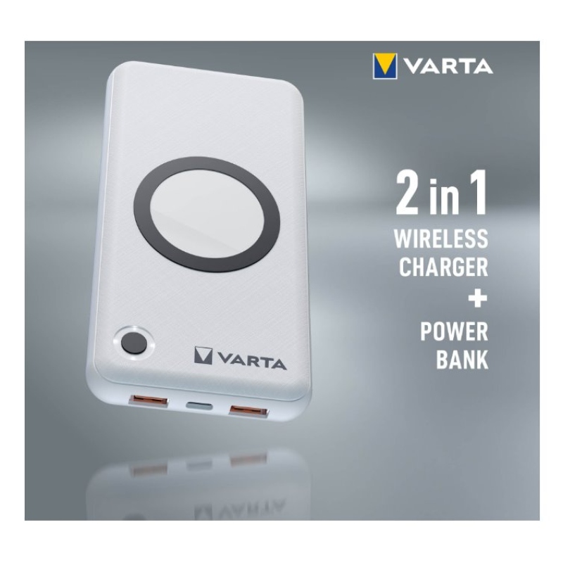 VARTA Portable Bezdrôtová Powerbanka 15000mAh Silver