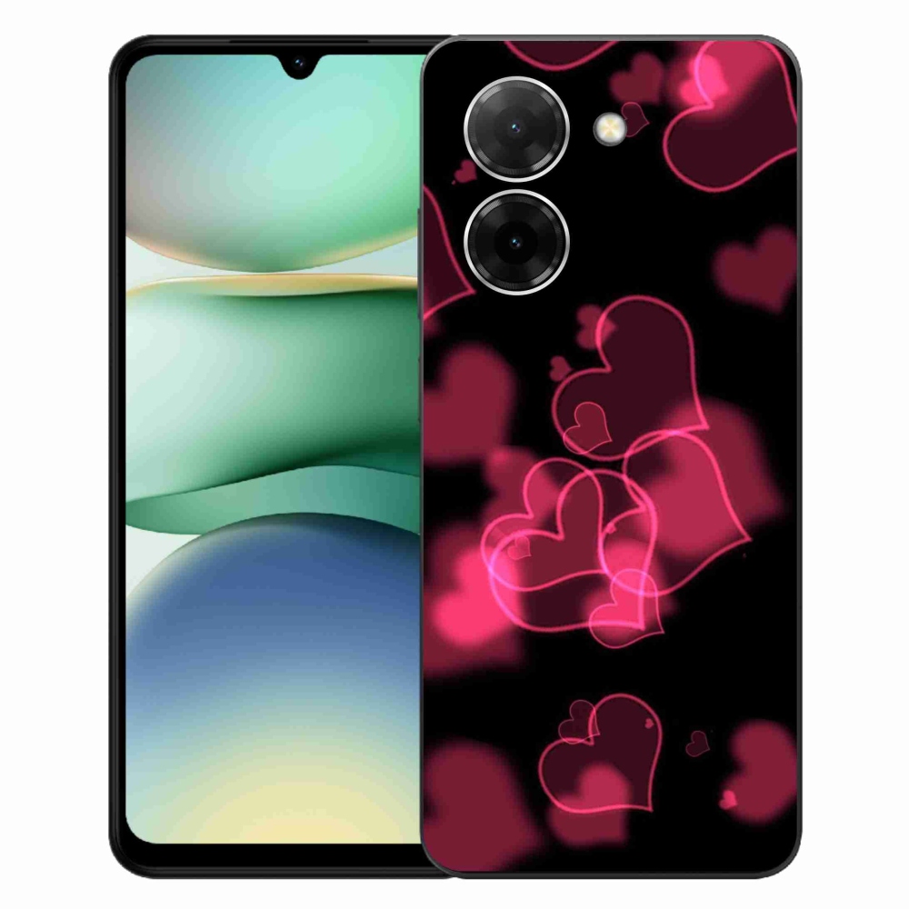 Gélový kryt mmCase na Xiaomi Redmi A5 (173.45x79.35x8.45mm) - červené srdiečka