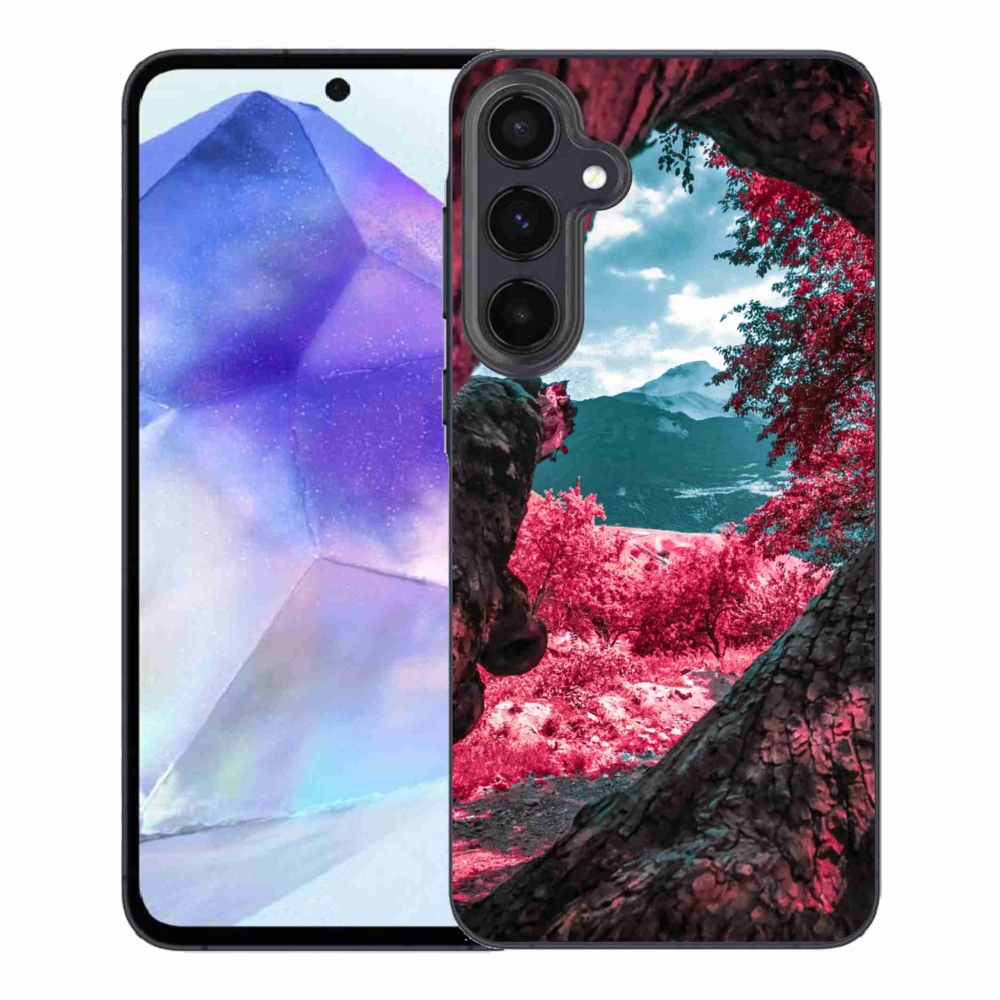 Gélový kryt mmCase na Samsung Galaxy A55 5G - výhľad na hory